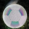 Luminous Glowing Football Holographic Reflective PU Machine Stitched Night Glowing