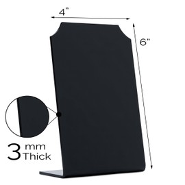 Chalkboard Sign with Stand | Mini Tabletop Food Display -Small Chalk Blackboards with Stand for Cafe & Restaurant Parties Place Cards Buffet Menus and Events Weddings - 4 x 6 Boards (6)