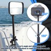 Outus Pontoon Boat Rear View Mirror with Telescoping Pole 10"