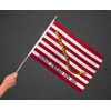 First Navy Jack 12x18" Stick Flag - Hand Held Historical