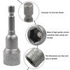 Cjueiom 2pcs 1/4" Quick-Change Hexagon Socket, 13mm Metric Nut Drivers