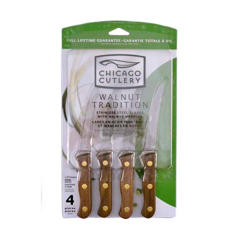 Chicago Cutlery B144 Walnut Tradition 4-Piece Walnut Tradition Streak Knife