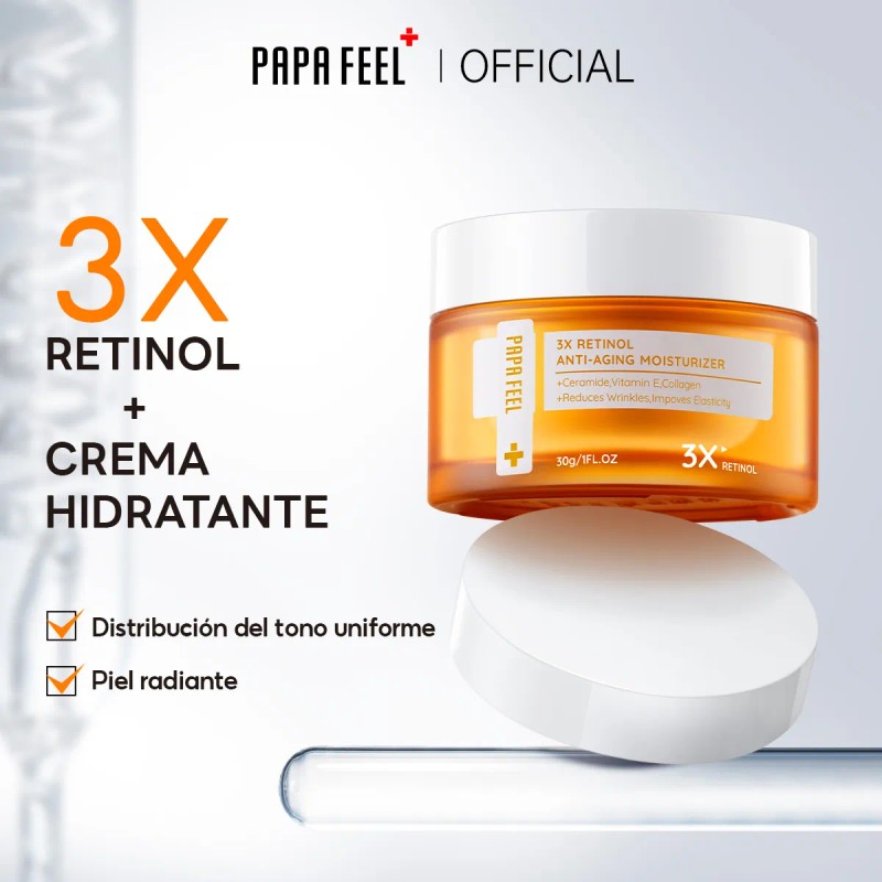 Papa Feel Crema Facial Retinol 30g Antiarrugas Todo Tipo Piel