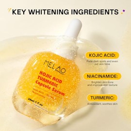 Suero facial con niacinamida 4% | Vitamina C, Bakuchiol, péptido de colágeno NAD+, opciones de cúrcuma de ácido kójico | Cuidado de la piel coreano pa