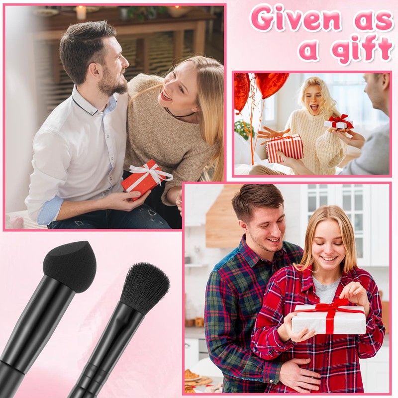 2 Pcs Dual-Ended Hairline Powder Brush, Hairline Concealer Brush Set