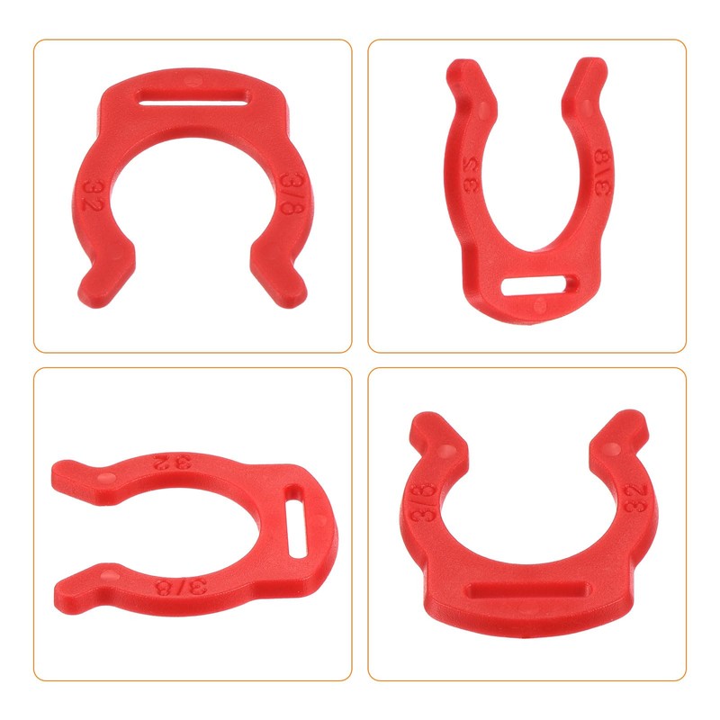 uxcell 20Pcs 3/8 Inch Plastic Locking Clip for RO Water
