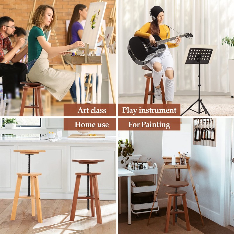 VISWIN Adjustable Drafting Stool for Artists & Adults, 19"-26" Height