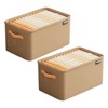 Foldable Wire Closet Storage Organizer Storage Pantry Organizer Brown 2pcs Brown (medium) 2P 2ea