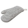 Lashuma 2 x baking gloves, cotton, barbecue gloves, rustic beige