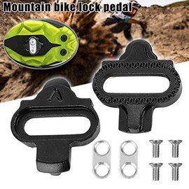 2 Piece Bicycle Stud Set Universal Road Bike Pedal Plates Bike Pedal Cleats Bicycle Accessories Set Bike Bicycle Shoe Plate Set for Mountain Bike & Indoor Cycling