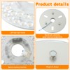 HKZTUY 18W 4.9-Inch Ceiling Fan LED Light Replacement, Dimmable LED