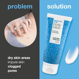 Body lotion with salicylic acid 200 ml – fights blemishes, dry and oily skin. With BHA, niacinamide, and hyaluronic acid for exfoliation and hydration