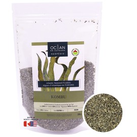 Seaweed Flakes - Canadian, Organic and Eco-Friendly Certified - Easy to use Sea Vegetable - Hand harvested - Un Ocean de Saveurs (Kombu, Big)