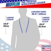 Mifflin-USA - Bulk Flat Lanyards w/Two Bulldog Clips - 39