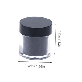 TOVINANNA DIY Nail Glitter Bottles of Black Chunky Glitter for Manicure Multi Use Sequin Decorations for Nail Art Makeup and Crafting Durable Pet Material for Custom Designs