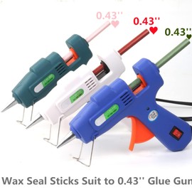 Wax Sealing Sticks Sea Blue, ONWINPOR 20 Pcs Glue Gun Wax Seal Sticks for Wax Seal Stamp, Navy Blue Wax Seal Sticks for 0.43'' Glue Gun Wax Sealing Sticks (Sea Blue)