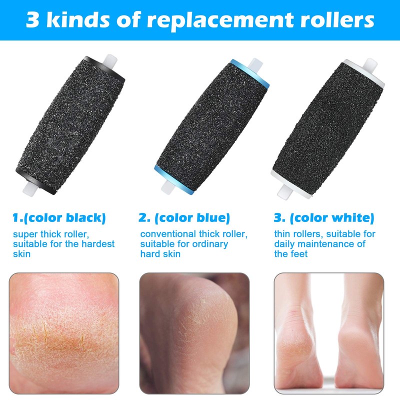 Jorest [10/20 Pcs] Replacement Rollers Refills Compatible with Scholl Velvet