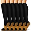 Copper Compression Socks for Women and Men(6 Pairs)-Best Support for