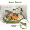 Clear Microwave Food Cover for Reheating – Vented Splatter Guard
