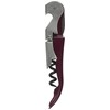 Duo-Lever Black Handle Corkscrew and Smart-Kut Foil Cutter, Burgundy