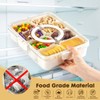 PANYEE Snack Box Container,Divided Serving Tray with Lid and Handle,