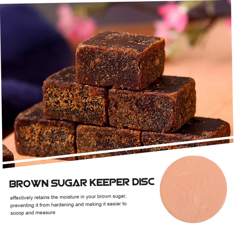 KICHOUSE 4pcs Terracotta Softener Discs Reusable Storage for Food Containers