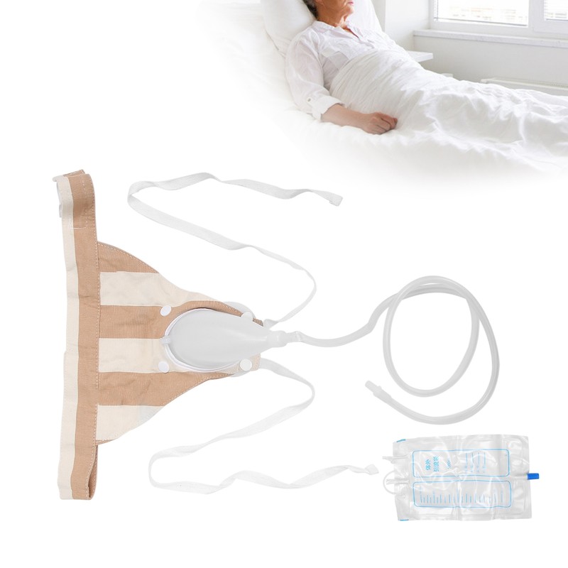 Women Female Silicone Urine Collector Urine Collection Drainage Bag Wearable