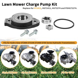 johntruck Lawn Mower Charge Pump Kit Replace for Hydro-Gear 72274 Fit for ZT2800 ZT3100 ZT3400 G700 Series Hydraulic Transmissions, for HG71411, HG72274