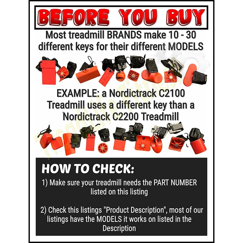Treadmill Safety Key | Part Number 301180 | Compatible with