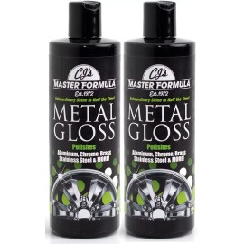 Master Formula CJs Master Formula Metal Gloss 2 Bottle Kit Auto Chrome Metal Aluminum Polish