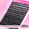 Individual Lashes Cluster Eyelash Kit DIY Lash Extension Kit 280pcs