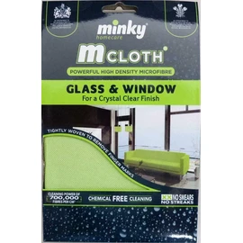 Minky M Cloth Glass & Window Microfibre Cloth (Colour may vary)