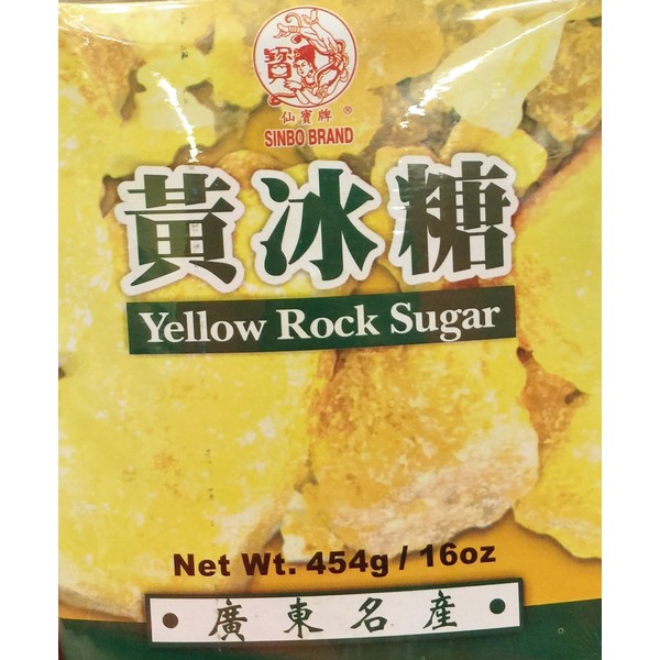 16oz Sinbo Brand Yellow Rock Sugar, Pack of 1