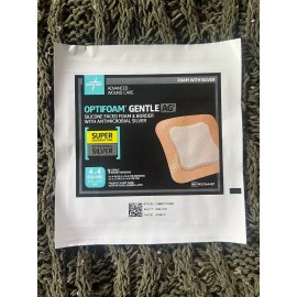 Medline Optifoam Gentle AG - 4" x 4" - MSC9644 - Lot of 5 Expires 10/2024