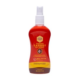 Beach Vibes - Bronceador en Aceite de Zanahoria 4 FPS 240 ml Fórmula rica en carotenos que estimulan el bronceado y facilitan la coloración. Enriquecido con Aceite de Coco y Vitamina E - hidratantes.