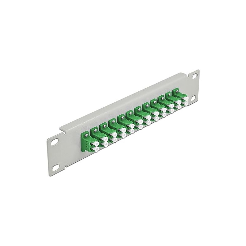 Delock 10 Inch Fibre Optic Patch Panel 12 Port LC