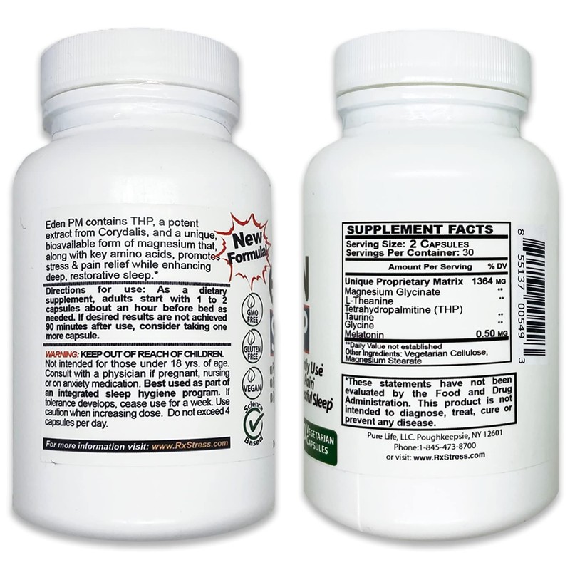 PureLife Supplements - Eden Daily Sleep [New GABA Free Formula]