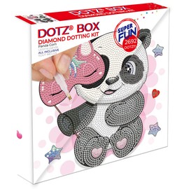 Diamond Dotz Diamond Painting Panda with Mask