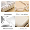 Stainless Steel Leak - Resistant Lunch Box, 2 Compartment 1.2L