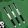 Kaco K7 Gel Ink Pens 3 Pieces Cute Panda Black