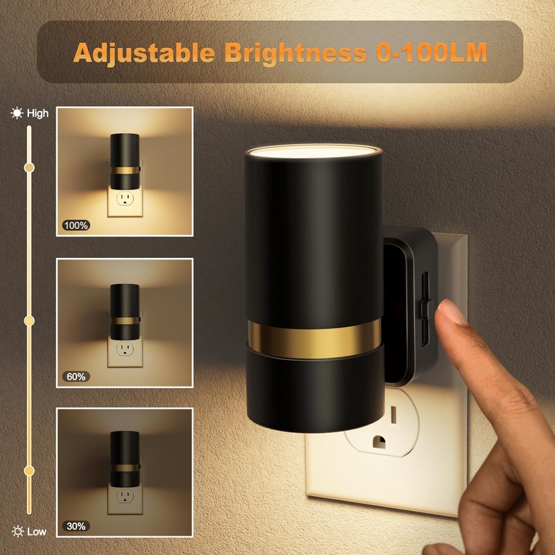 JandCase Night Lights Plug into Wall, Automatic Night Light with