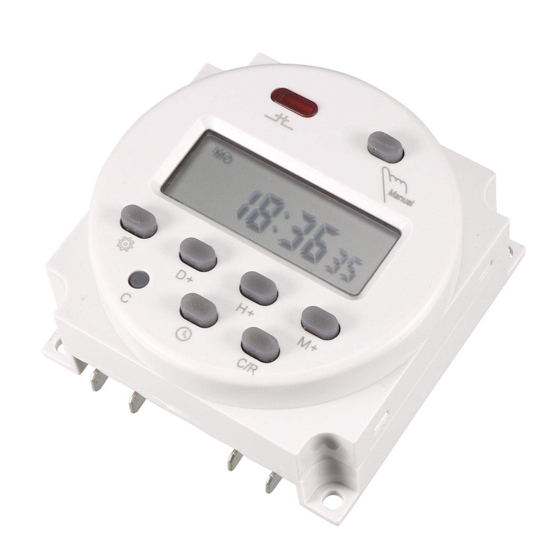 uxcell DC 24V Digital LCD Power Programmable Timer Time Switch