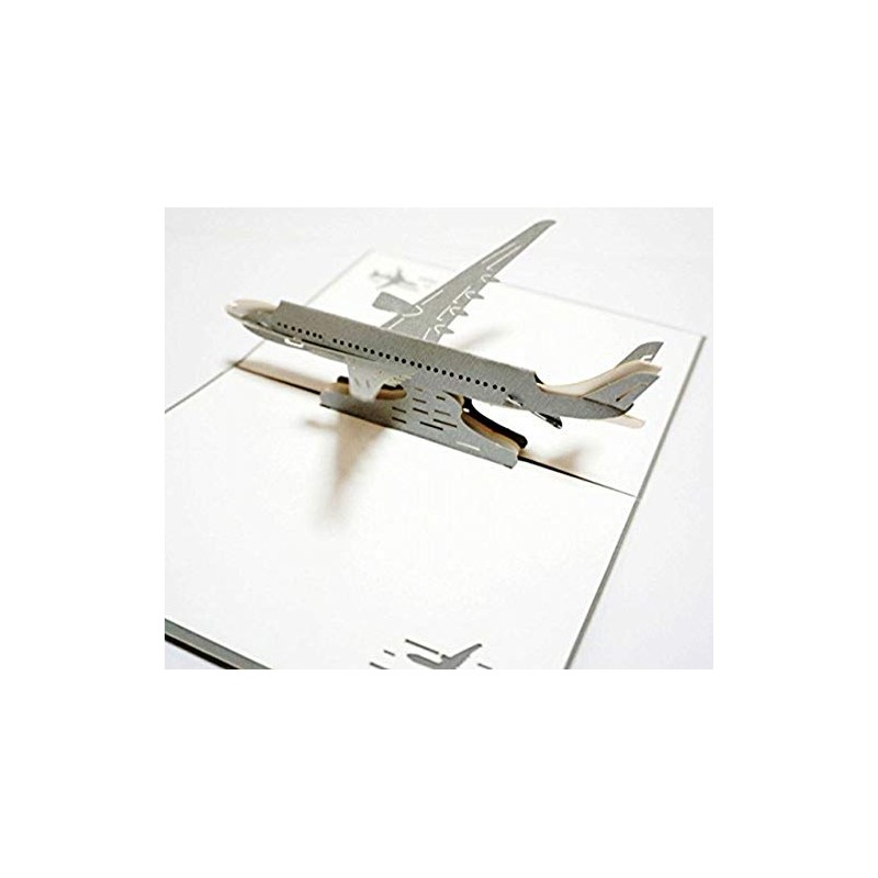 Happiest Birthday 3D Message Card Pop Up Greeting Card (Airplane)