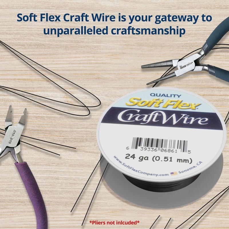 Soft Flex 24 Gauge Craft Wire 18 Meters - Tarnish