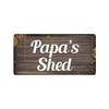 McMug - Papa's Shed - Metal Sign, Decorative Sign, 200mm