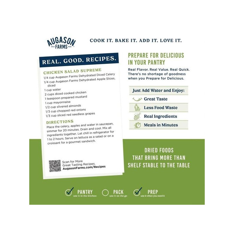 Augason Farms Dehydrated Cross Cut Celery Can, Emergency Food Supply,