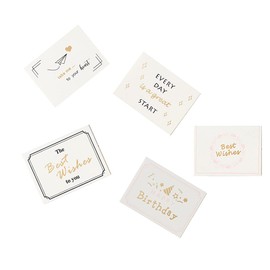 Birthday Thanks Greeting Cards with Pattern Designs Small Sympathy Cards for Anniversary, Set of 10, Recycled