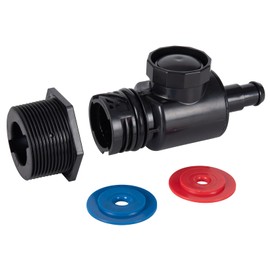 ATIE Pool Cleaner Black Universal Wall Fitting UWF Connector Assembly 9-100-9005 Replacement for Zodiac Polaris 280, 380 Black Max, 3900 Sport, TR35P, Quattro Sport Pool Cleaners