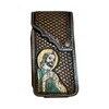 Leather Phone Belt Holster Handmade in Mexico Cowboy Jesus Virgin