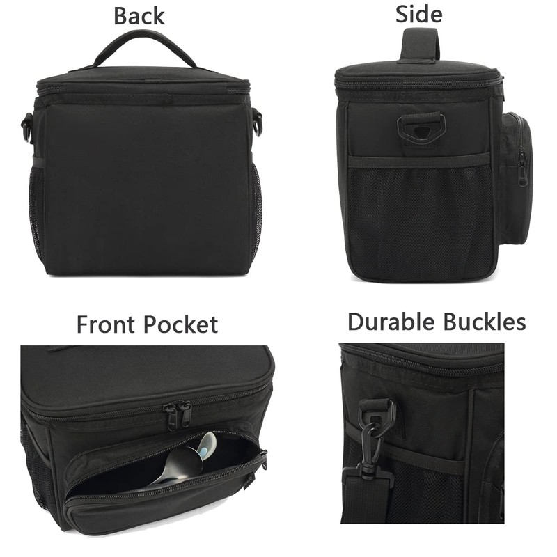 FlowFly Insulated Lunch Bag Adult Lunch Box Large Cooler Tote